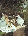 Claude Monet Canvas Paintings - The women in the Garden